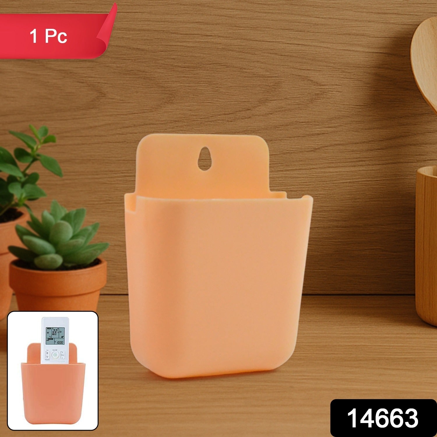 Multi Purpose Wall Mounted Plastic Storage Pocket (1 Pc) Multi Purpose Wall Mounted Plastic Storage Pocket (1 Pc)
